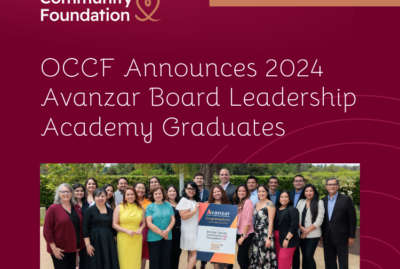 OCCF 2024 Avanzar Board Leadership Academy Graduates