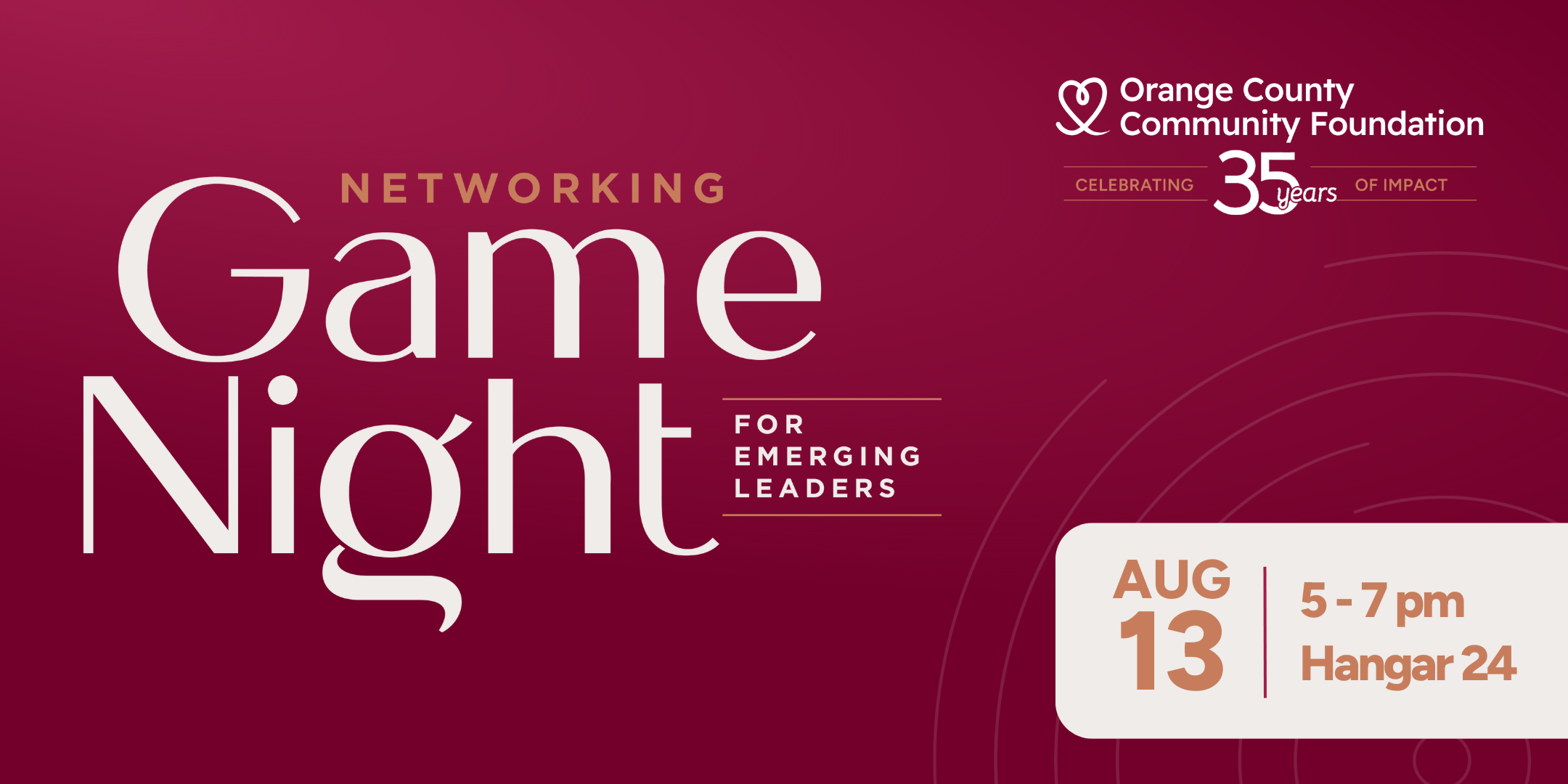 2024 OCCF Networking Game Night for Emerging Leaders