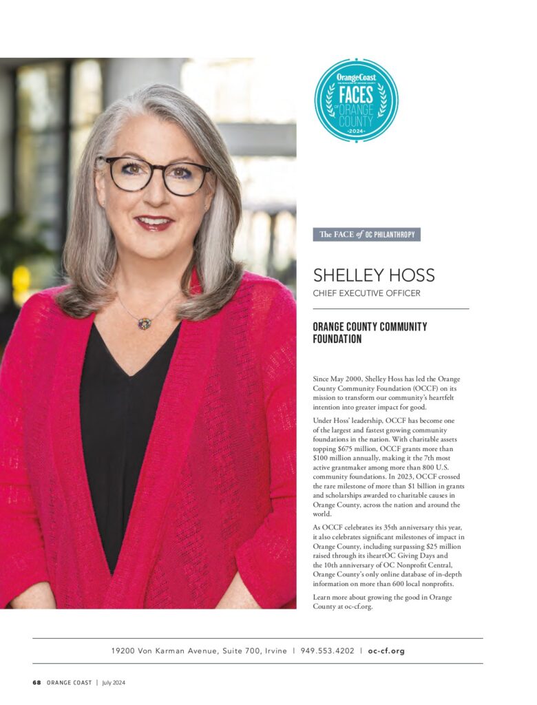 Orange Coast Magazine - July 2024 - Shelley Hoss
