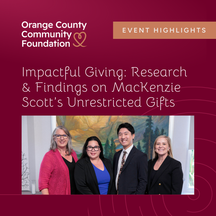 How MacKenzie Scott’s Unrestricted Gifts are Shaping Nonprofits: Insights from OCCF’s Family Foundation Alliance Event