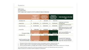 Tax Savvy Business Sale Scenario